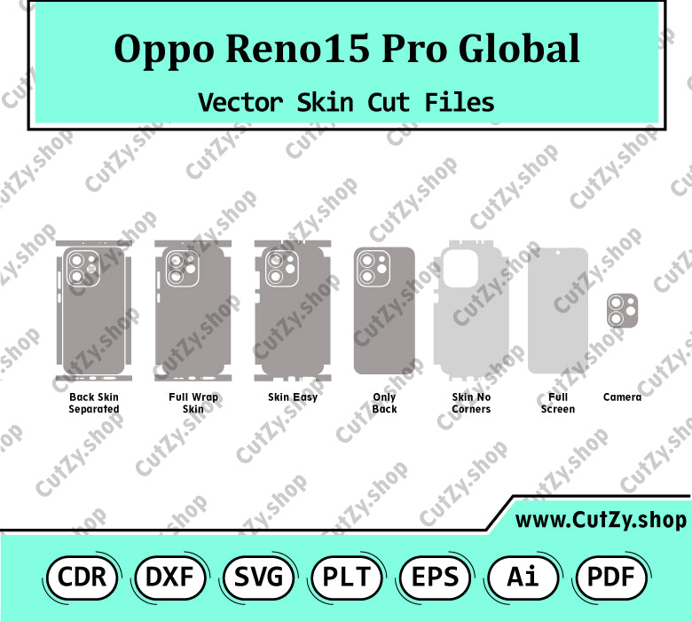 Oppo Reno15 Pro Global CPH2813 Vector Skin Cut Files