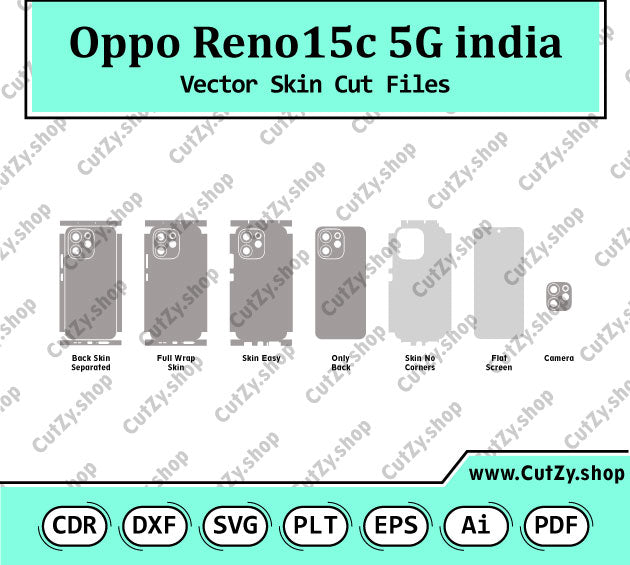 Oppo Reno15c 5G india Vector Skin Cut Files