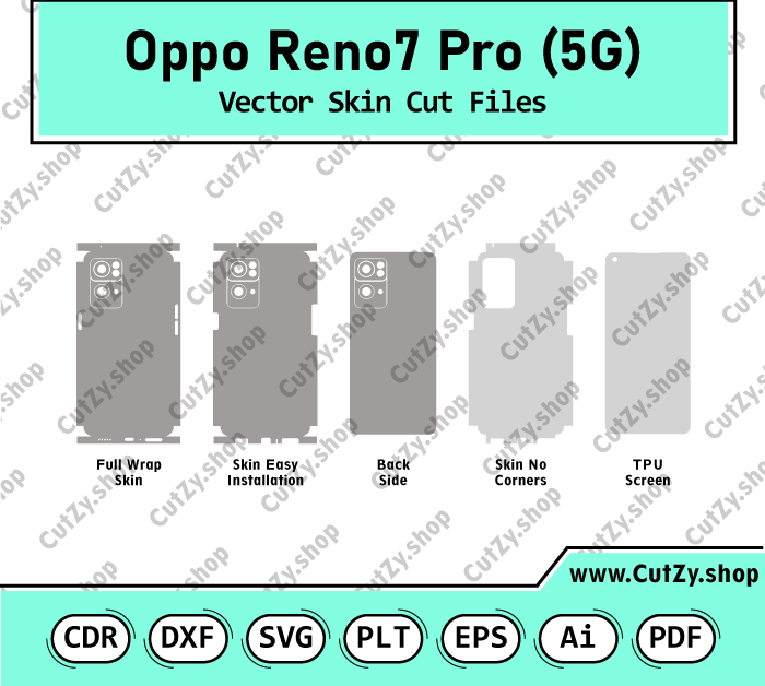 Oppo Reno 7 Pro 5G Vector Skin Cut Files