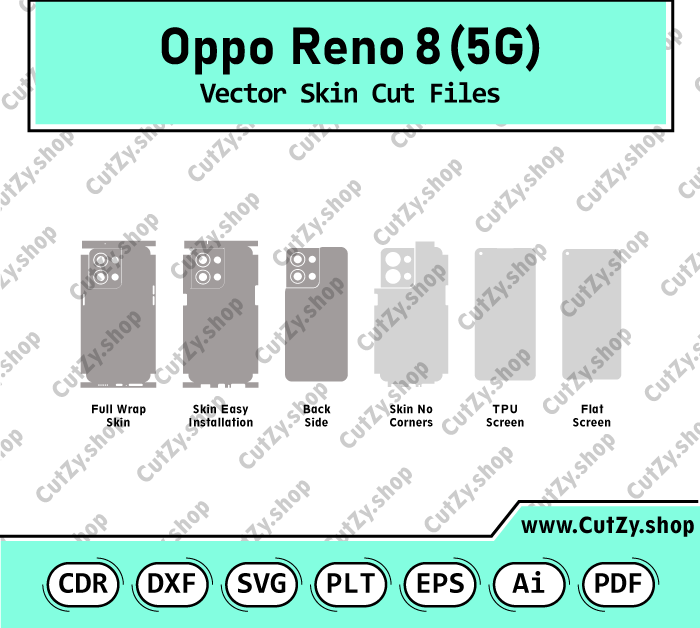 Oppo Reno 8 5G Vector Skin Cut Files