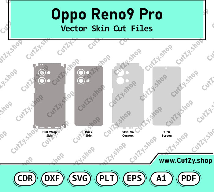 Oppo Reno9 Pro Vector Skin Cut Files