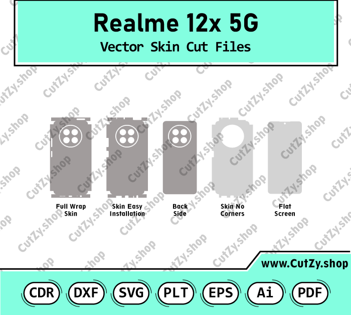 Realme 12X 5G Vector Skin Cut Files