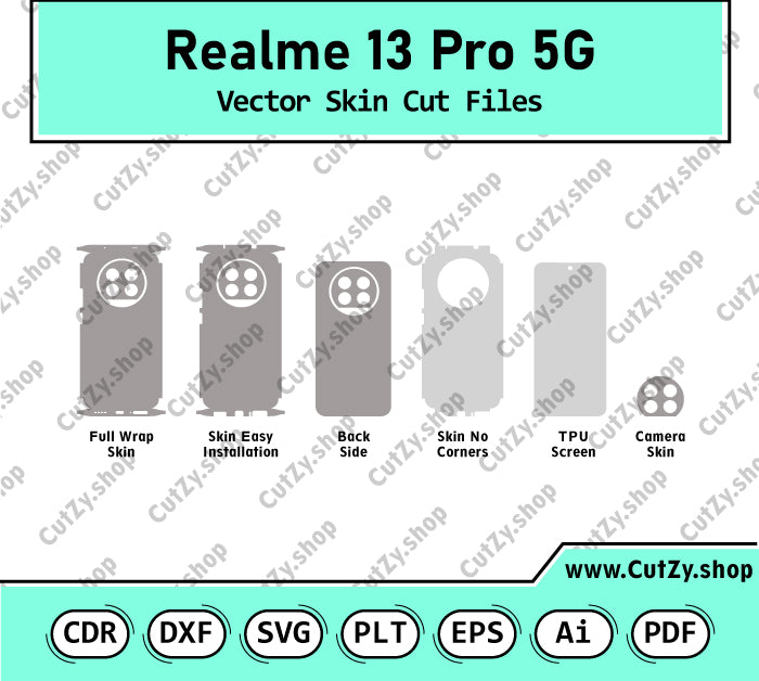Realme 13 Pro 5G Vector Skin Cut Files