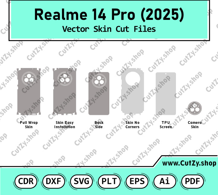 Realme 14 Pro Vector Skin Cut Files