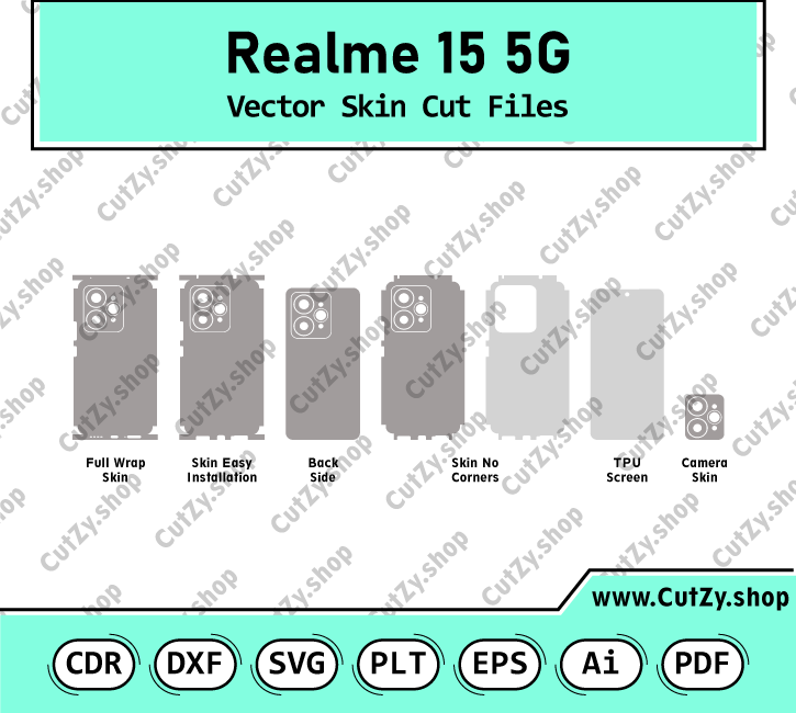 Realme 15 Vector Skin Cut Files