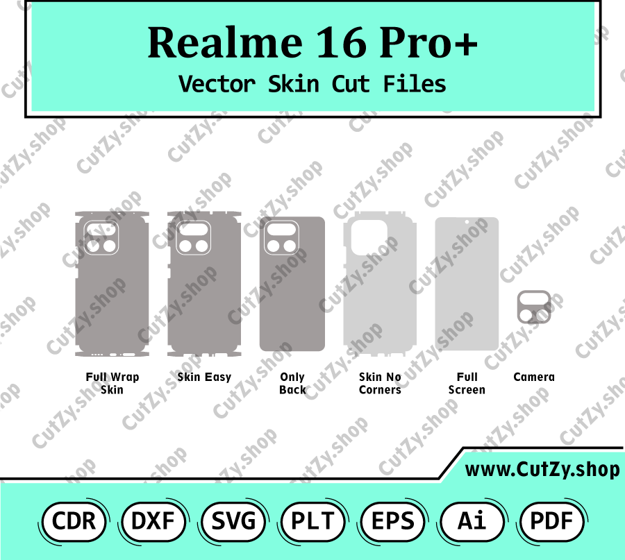 Realme 16 Pro+ Vector Skin Cut Files
