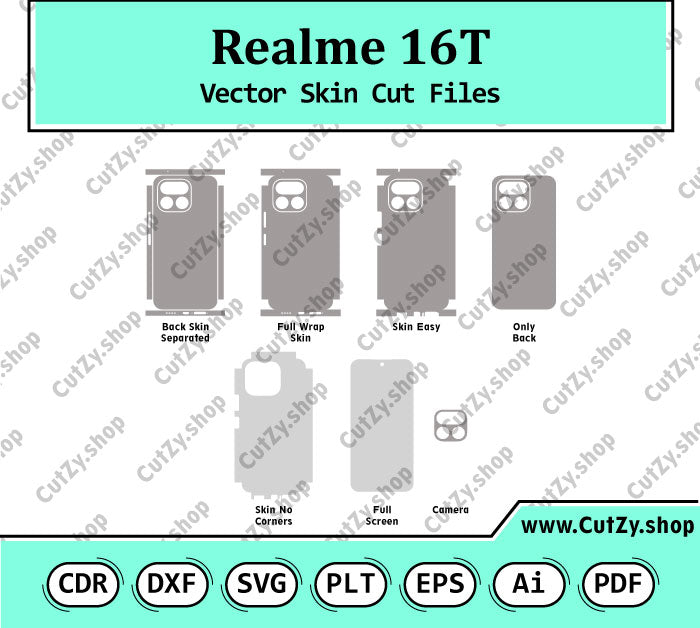 Realme 16T RMX5268 Vector Skin Cut Files