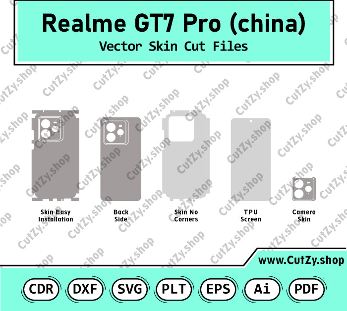 Realme GT7 Pro (China) Vector Skin Cut Files
