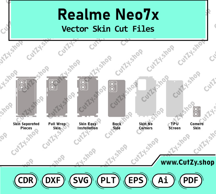 Realme Neo7x Vector Skin Cut Files
