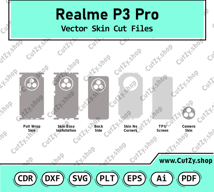 Realme P3 Pro Vector Skin Cut Files