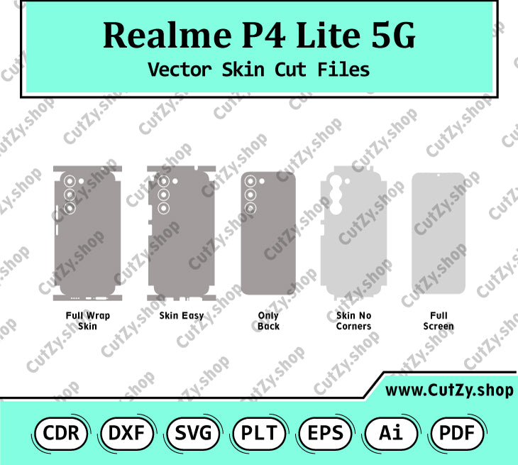 Realme P4 Lite 5G Vector Skin Cut Files