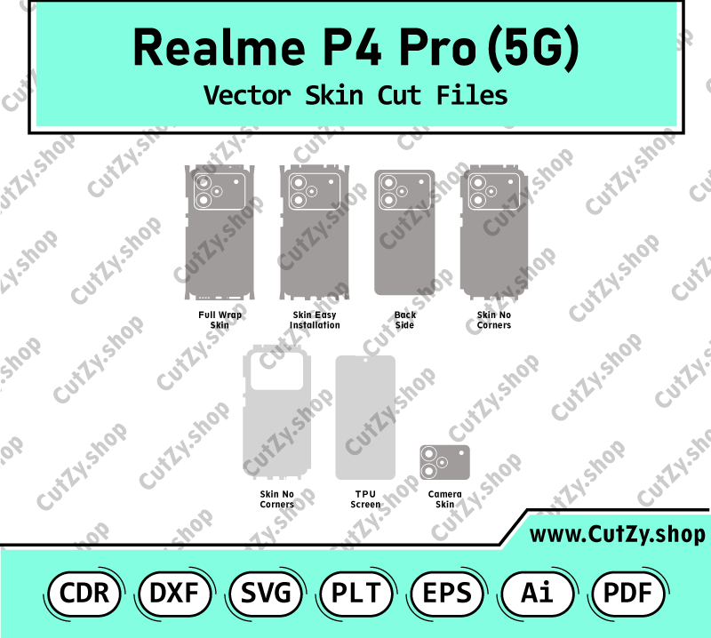 Realme P4 Pro Vector Skin Cut Files