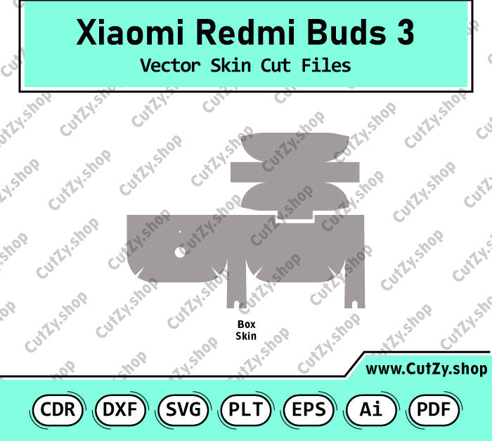 Xiaomi Redmi Buds 3 Vector Skin Cut Files