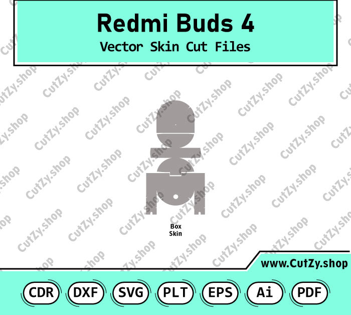 Redmi Buds 4 Vector Skin Cut Files