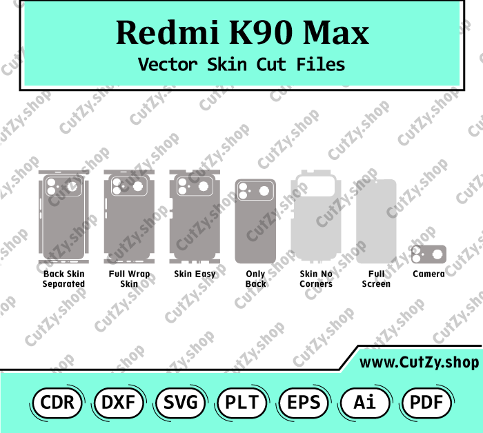 Xiaomi Redmi K90 Max Vector Skin Cut Files