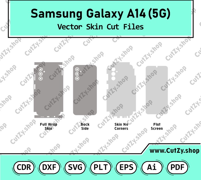 Samsung Galaxy A14 5G Vector Skin Cut Files