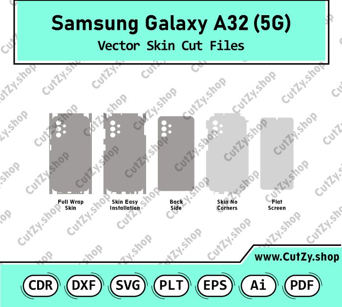 Samsung Galaxy A32 5G Vector Skin Cut Files