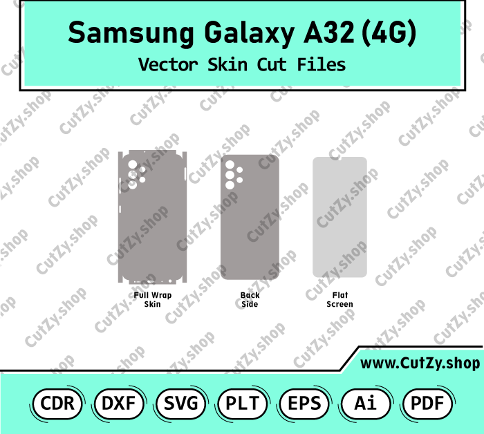 Samsung Galaxy A32 4G Vector Skin Cut Files