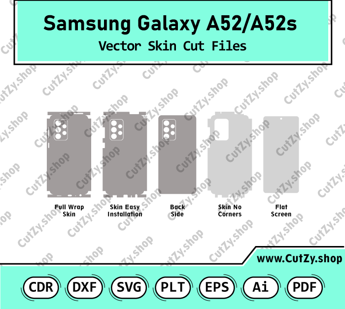 Samsung Galaxy A52/A52s 5G Vector Skin Cut Files