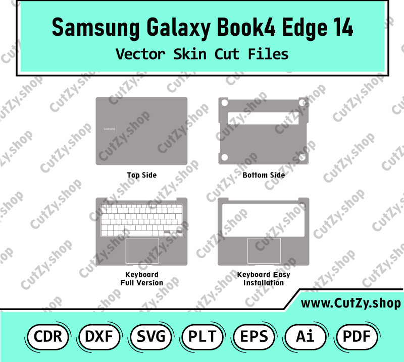 Samsung Galaxy Book 4 Edge 14 Vector Skin Cut Files