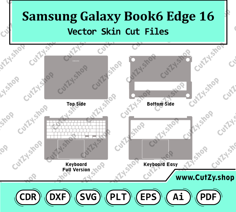 Samsung Galaxy Book6 Edge 16 Vector Skin Cut Files