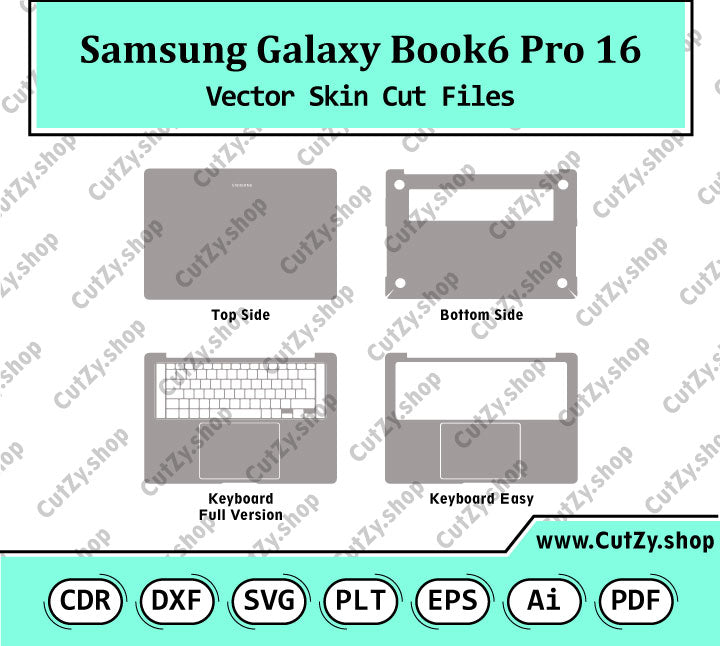 Samsung Galaxy Book6 Pro 16 Vector Skin Cut Files