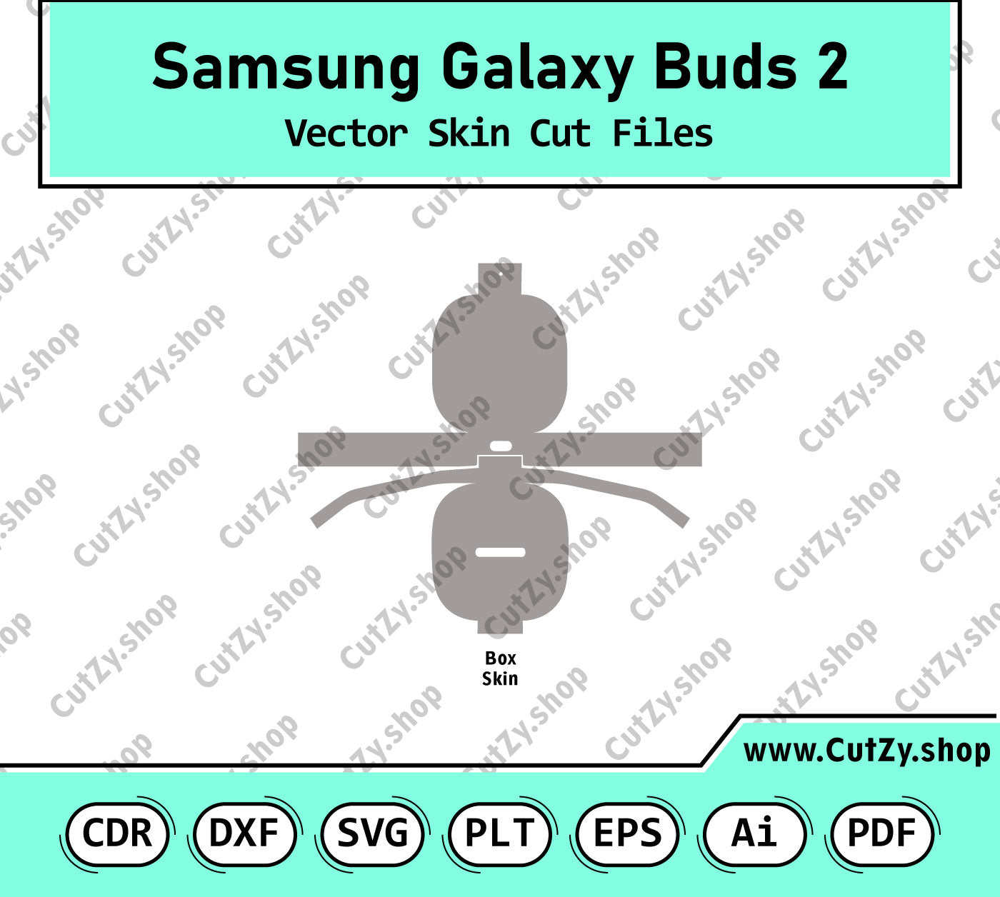 Samsung Galaxy Buds 2 Vector Skin Cut Files