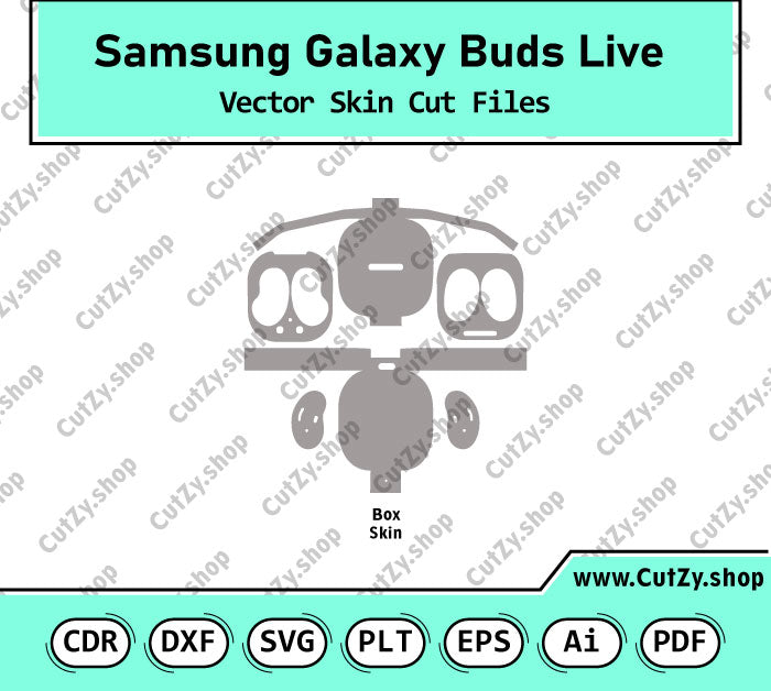 Samsung Galaxy Buds Live Vector Skin Cut Files