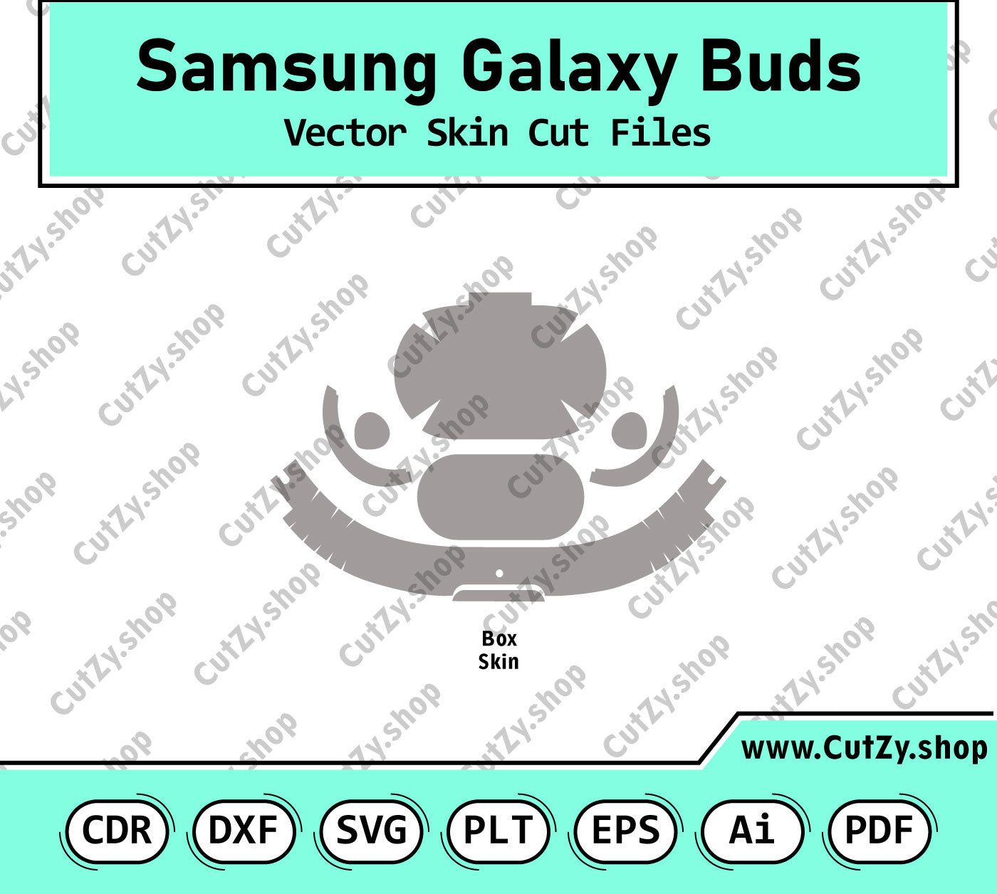 Samsung Galaxy Buds Vector Skin Cut Files