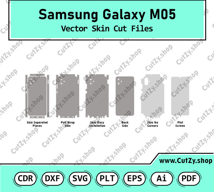 Samsung Galaxy M05 Vector Skin Cut Files