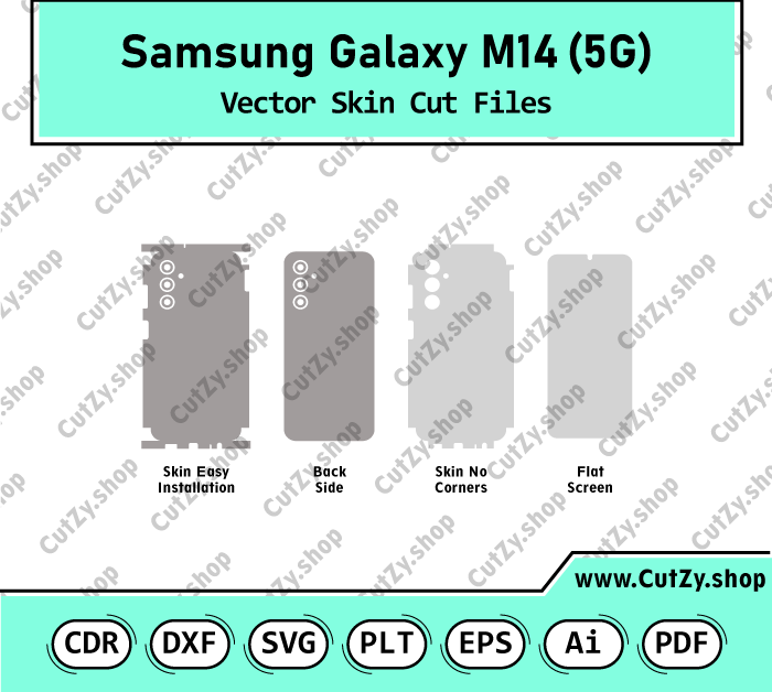 Samsung Galaxy M14 Vector Skin Cut Files