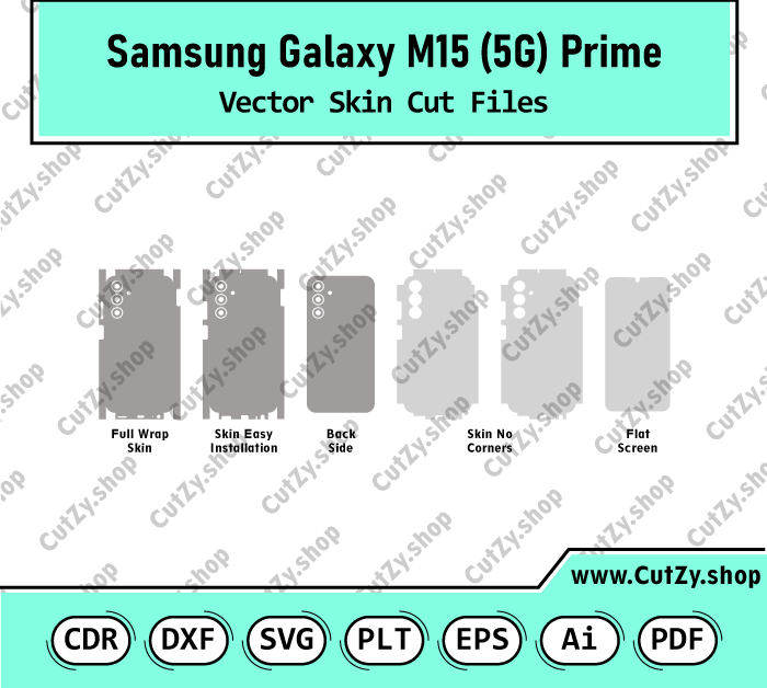Samsung Galaxy M15 5G Prime Vector Skin Cut Files