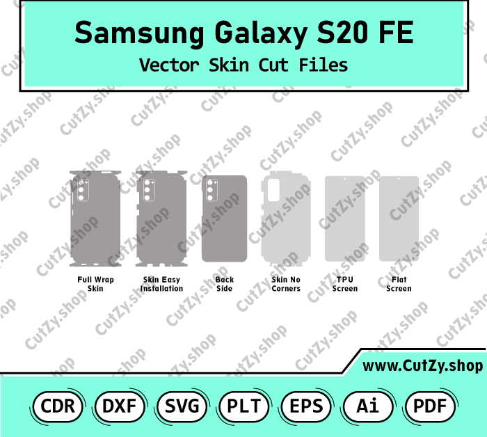 Samsung Galaxy S20 FE 5G Vector Skin Cut Files