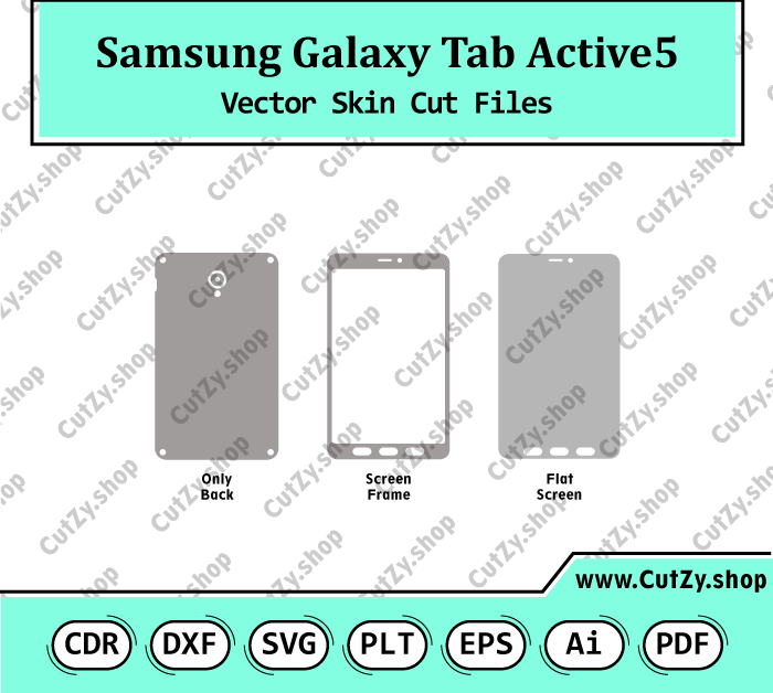 Samsung Galaxy Tab Active5 Vector Skin Cut Files