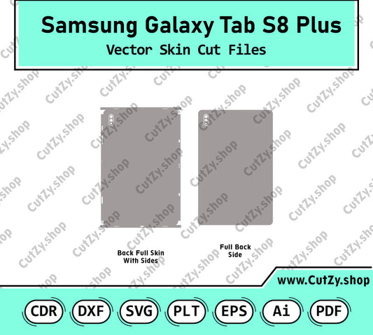 Samsung Galaxy Tab S8 Plus (12.4) 2022 Vector Skin Cut Files
