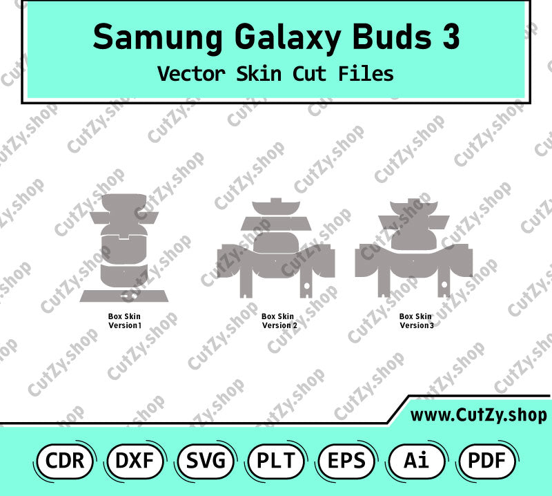 Samung Galaxy Buds 3 Vector Skin Cut Files