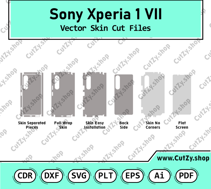 Sony Xperia 1 VII Vector Skin Cut Files