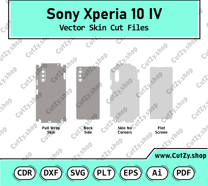 Sony Xperia 10 IV Vector Skin Cut Files