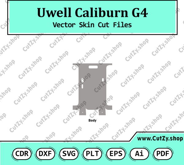 Uwell Caliburn G4 Vector Skin Cut Files