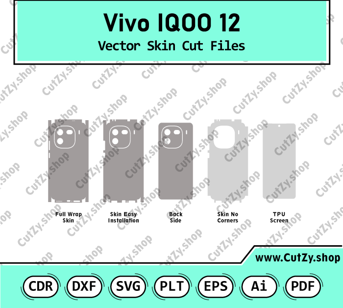 Vivo IQOO 12 Vector Skin Cut Files