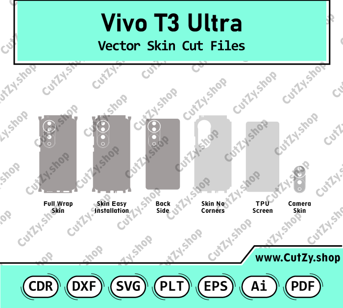 Vivo T3 Ultra Vector Skin Cut Files
