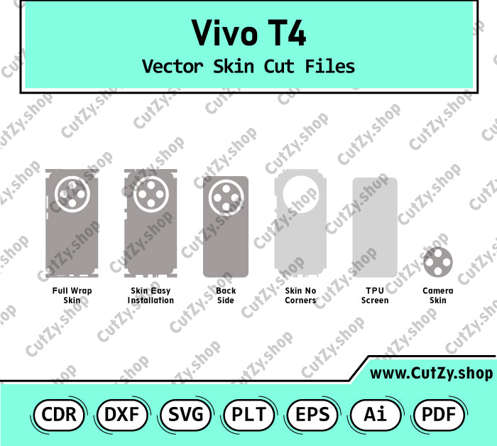Vivo T4 Vector Skin Cut Files