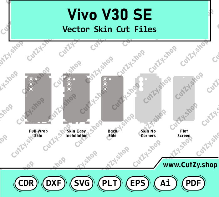 Vivo V30 SE Vector Skin Cut Files