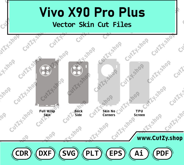 Vivo X90 Pro Plus vector skin cut files