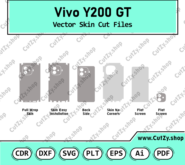 Vivo Y200 GT Vector Skin Cut Files