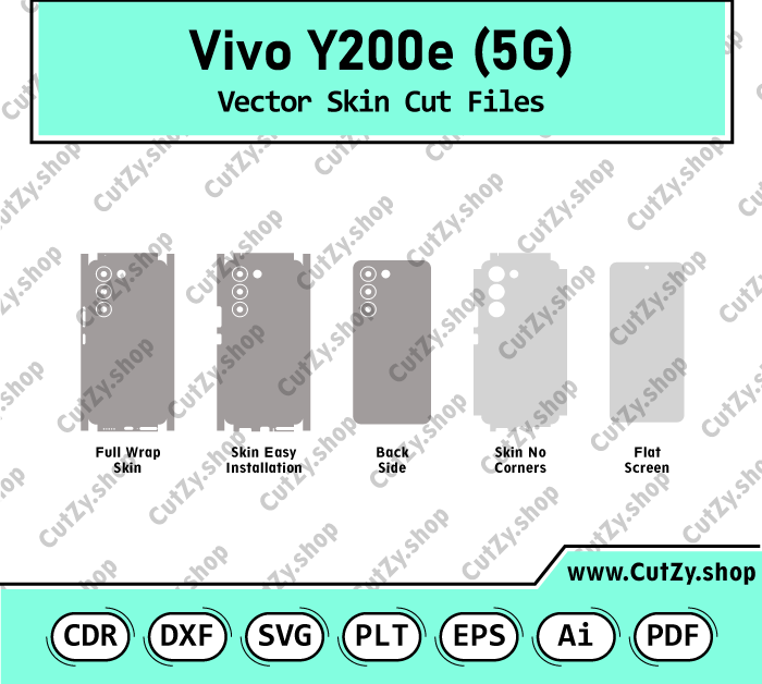 Vivo Y200e 5G Vector Skin Cut Files