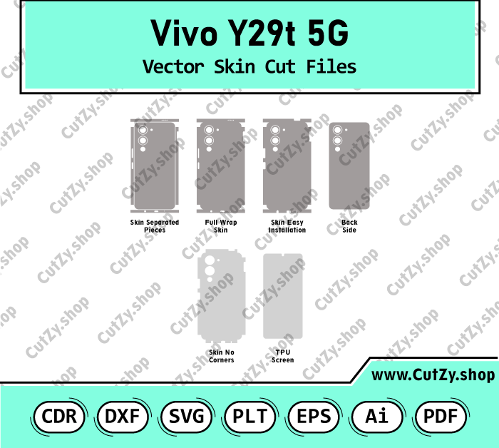 Vivo Y29t 5G Vector Skin Cut Files
