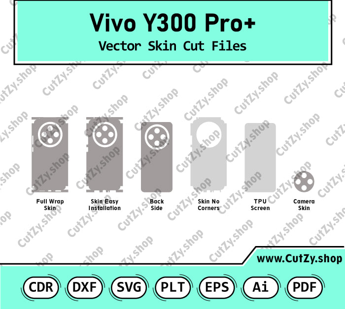 Vivo Y300 Pro+ Vector Skin Cut Files