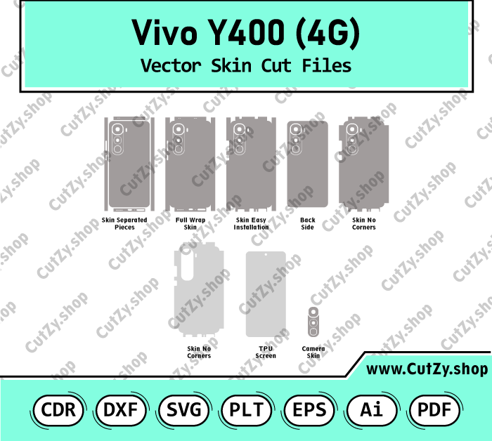 Vivo Y400 4G Vector Skin Cut Files