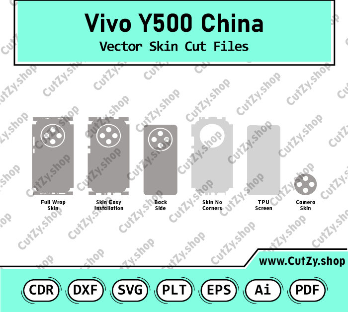 Vivo Y500 China Vector Skin Cut Files